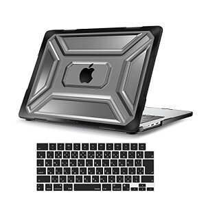 MacBook Air P[X 13C` M2 M3 M4`bv 2025-2022 A3240 A3113 A2681 ϏՌ ی  TPUop[Jo[ vX`bN n[hVFP[X & ({ JISz) L[{[hJo[ (ubN)