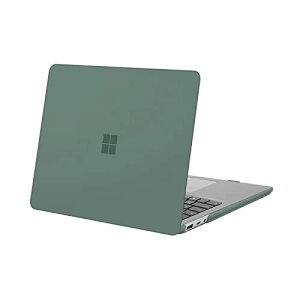 Surface Laptop 5/4/3 13.5インチ ケース 2022 2021 2019リリース (型番 1951&1868) 保護 プラスチック ハードシェルケース カバー (エメラルド グリーン)