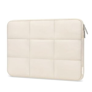 MacBook Air/Pro 13インチ/HP/Dell/Lenovo/Asus パソコンケース ふわふわなPCケース 13-13.3インチ 長方形 キルティング ノートパソコン キャリングケース 女性用 ラップトップスリーブバッグ (砂色)