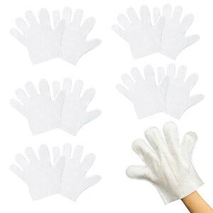掃除用 手袋 不織布 使い捨て 5本指タイプ エアコン ブラインド すき間 ペット清潔 大掃除 ホコリ取り 汚れ取り 両面使用可 左右兼用 10枚 送料無料