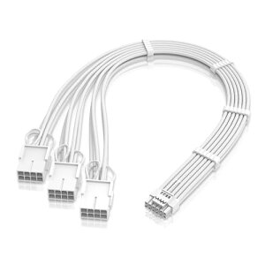 dP[u PSUP[u X[uP[u 16 s (12+4) 12VHPWR PCIe 5.0 RlN^IX - 3X PCIE 8 s RTX 4080 3090Ti p 16AWG 30CM vCXg[ꂽR[t - S 