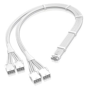dP[u PSUP[u X[uP[u 16 s (12+4) 12VHPWR PCIe 5.0 RlN^IX - 4X PCIE 8 s RTX 3090Ti 4080 4090p 16AWG 45CM vCXg[ꂽP[u R[t - S