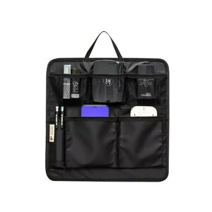 バッグインバッグ 薄型 インナーバッグ 縦 リュック中身整理 軽量 リュック用 トート PCケース 整理 縦型 横型 トートバッグ用 ブラック