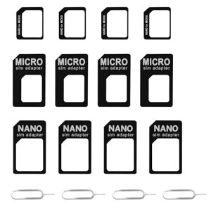 SIM�J�[�h�A�_�v�^�[ sim�s�� nano SIM����micro SIM�ւ̕ϊ��� SIM �A�_�v�^�[ sim�J�[�h�A�_�v�^�ϊ��L�b�g ���j�o�[�T�� ���t�����ȒP SIM�J�[�h�z���_�[ ���@�\�V���s���t�� SIM�J�[�h �ϊ��p (4