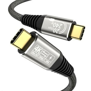 240W USB C P[u Type-C P[u PDΉ [d^CvC 20Gbpsf[^] 1m 4K@60Hzfo USB 3.2 Gen2*2W 24KbL ϋvfh~iC҂ ܂ȂC^Cv Phone 15/15 PropPad Pro/