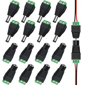 5.5mm x 2.1mm DC 12V dA_v^ RlN^ lW[qA_v^ DCWbNϊvO CCTVJLEDXgbvCgp (8 X + 8 IX) 16Zbg 