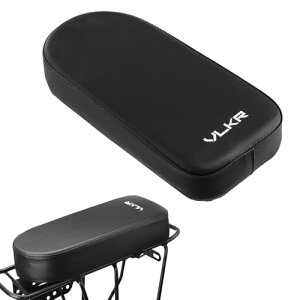 自転車 荷台 クッション リアキャリア バックシート PUレザー 防水 バックシート ソフト 厚い 自転車後部座席クッション 荷物台 ソフトクッション 自転車アクセサリー ブラック