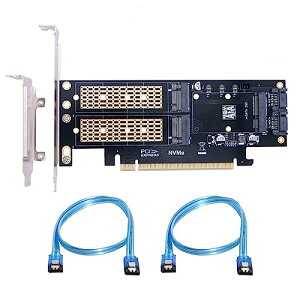 M.2 NVME to PCIe 3.0/4.0 X16 & SATA/MSATA SSD to SATA 3 in 1R{ SSD AbvO[hgJ[hA_v^[ 