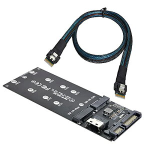 SFF-8654 SLIMLINE SAS NVME PCIe SSD SATAA_v^ւU2LbgNGFF ML[ւ̃P[u 