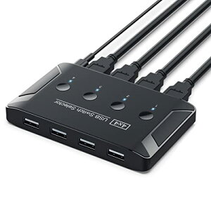 USB 2.0 KVM LXCb` ZN^[ 4 Rs[^[ L 4 USB foCX L[{[h }EX XLi[ v^[p