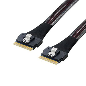 PCI-E Slimline SAS 4.0 SFF-8654 8i74pin zXg  SFF-86547 4Pin Slim SAS ^[QbgP[u 50cm 