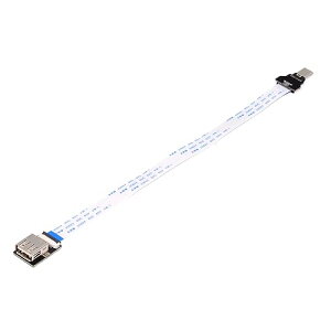 OTG USB 2.0 Type-A メス ターゲット USB-C Type-C オス ホスト データ フラット スリム FPC ケーブル エクステンダー FPV ディスク 電話 ノートパソコン用 (13cm) 送料無料