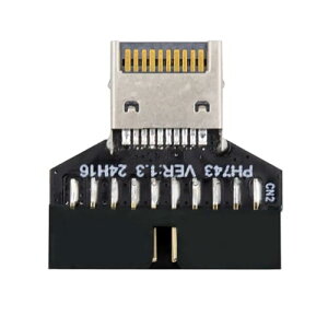 USB 3.2/3.1 タイプ E IDC ソケット フロントパネル ヘッダーから USB 3.0 20 ピン ヘッダー コンバーター 拡張アダプター デスクトップ マザーボード 送料無料