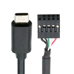Type-C USB-C �P�[�u�� 50cm USB 2.0 �}�U�[�{�[�h 9�s�� 10�s�� �w�b�_�[ �~�j���j�^�[�Z���T�[�p�l���J�����p ��������