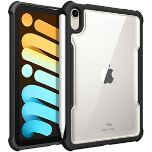 iPad Mini 7 P[X (A17 Pro 2024) / iPad Mini 6 P[X 2021 8.3C` 7/6  obNJo[ NA y ^ h~ TPU n[hobNJo[ \tgt[(1ubN) 