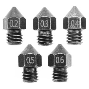 3Dv^[ mY ^OXe| 0.2mm 0.3mm 0.4mm 0.5mm 0.6mm dX`[ MK8 mY Ender 3/Ender 3 V2/Ender 3 pro CR-10 FDM 3Dv^{̕i 1.75mm M6 3D v^[p 5 