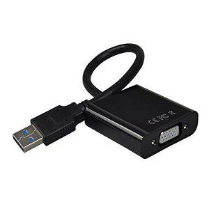 USB 3.0 to VGA ϊA_v^ rfIOtBbNJ[ }`j^ 1080pT[|[g USB3.0IX to VGAX Windows 8.1 / 8 / 7 / XPΉ ő6܂Őڑ\ (ubN) 