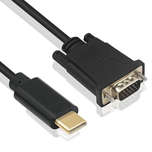 USB C VGA ϊP[u USB Type C VGAP[u 1080P USB C IX VGAIX A_v^[ ϊP[u fXNgbv / vWFN^[ / j^[erp Thunderbolt 3|[gȂ (6tB[g / 1.8m) 