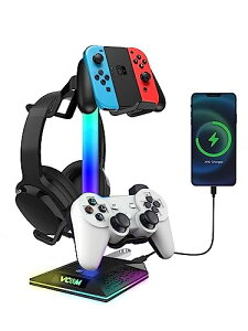 �w�b�h�z���X�^���h ���@�\ 7�F �[�d�� 10RGB �Ɩ����[�h ��� �Q�[���p�b�h �Q�[���R���g���[���[ �w�b�h�Z�b�g �z���_�[ ���[�΍� �ȃX�y�[�X �w�b�h�z�� �R���g���[���[ �X�C�b�` iPad �g��