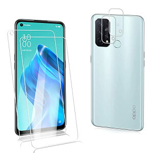 OPPO Reno5 A ガラスフィルム (2枚入) + カメラフィルム (2枚入) 超薄型 硬度9H 指紋防止 保護フィルム 飛散防止 耐衝撃 気泡ゼロ 液晶フィルム 送料無料
