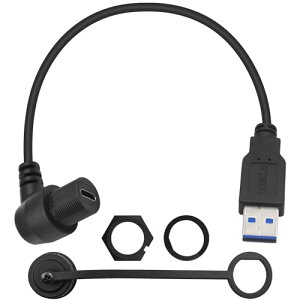 USB Type C USB3.0 pltbV hP[u L^ USB 3.0IXUSB Type CX ԃ_bV{[h}EghP[u  {[g I[goCp (1tB[g / 30cm) 