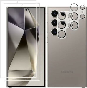 Galaxy S24 Ultra SC-52E SCG26 KXtB + JtB tیtB ߗ ^ dx9H Uh~ 2.5D EhGbWH z CA[ wh~ (2+2Zbg Galaxy S2