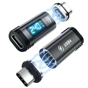 USB C A_v^[ PD 240W 24s ddd LEDfBXvCt Type C p[[^[ eX^[ Xg[g USB4 40Gbps 8K 60Hz Thunderbolt 3 / 4 MacBook Pro / Air (2pbN)