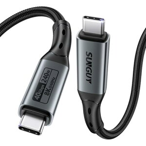 USB C 240W USB4 P[u 1M 40Gbpsf[^] PD}[d 8K@60Hzfo Gen3 type c to type c P[u Thunderbolt4 / 3Ή iPhone16 / 15V[Y MacBook Pro iPad Pro Galaxy Xperia^CvC@Ή 