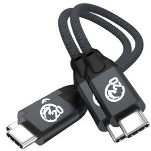 USB CP[u 20cm USB 3.2 Gen 2X2 20Gbps f[^] PDΉ 100W }[d USB Type CP[u 4K / 60Hzfo Type C[dP[u MacBook Pro iPad Pro / Mini Galaxy S23 S24 Pixel SonyUSB C@Ή 2{Zbg 
