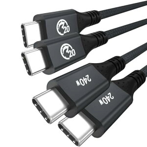 USB C C P[u 2M PD [d ^CvC USB 3.2 Gen 2X2 20Gbpsf[^] 4K@60Hzfo Type C P[u ϋvfh~iC҂ iPhone 16 / 15 V[Y MacBook Pro iPad Pro / Air Galaxy S25 / S24Ȃu