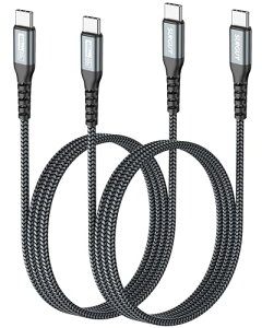 USB Type C P[u 1M PDΉ 60W }[d USB C USB C P[u Type C C P[u USB2.0f[^] iPhone16 / 15V[Y Galaxy S24 / iPad Pro / iPad air / MacBook Air / MacBook ProȂǂ̃^Cvc@ɑΉ O[ 2