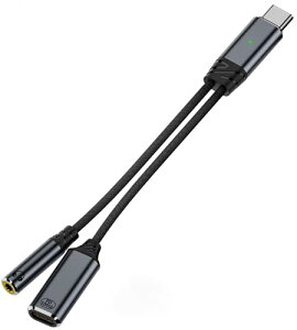 Type C CzϊA_v^ nC]Ή DAC PD100W}[d ʒ / y / ʘb@\t (Type C 100W Type C +3.5mm) 