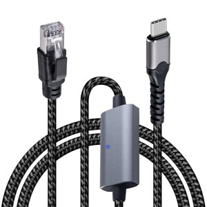 thunderbolt / usb-c lanP[u V[gUSB C C[TlbgP[u 3.3tB[g / 1M Type C RJ45MKrbgLANlbg[NP[u vOAhvC MacBook Pro / Air iPhone 15 Pro / Max Galaxy S8-S23 Thunderbol
