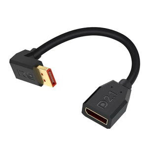 L^ DisplayPort 2.1 P[u 15cm 40Gbps V[g_EAOfBXvC|[gDisplayPort IXXP[u [16K@30Hz 8K@120Hz 4K@240Hz] fAj^[ RTX 5090 / 4090 240HzQ[~Op 
