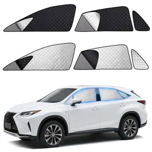 トヨタ ハリア- 80系車種 サンシェード メッシュカーテン マグネット式 2層タイプ 遮光 虫除け 目隠し 日除け 換気 2Way 車用 車種 設計 折り畳み式 アクセサリー 6枚セット 社外品 代替品