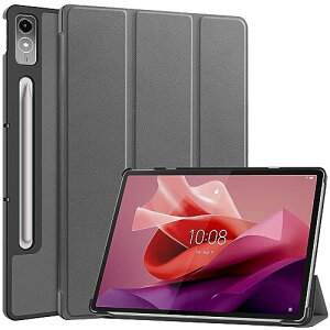 Lenovo Tab P12 �P�[�X �y�� ���^ �X�^���h �O�܂� �ی�P�[�X Lenovo Tab P12 �J�o�[ [�O���[] ��������