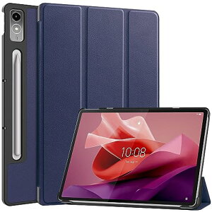 Lenovo Tab P12 �P�[�X �y�� ���^ �X�^���h �O�܂� �ی�P�[�X Lenovo Tab P12 �J�o�[ [�u���[] ��������