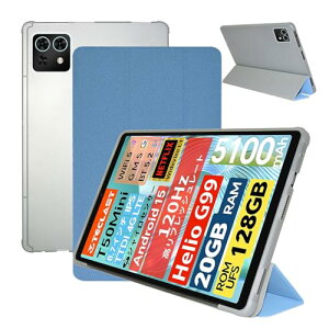 Teclast T50 Mini / M50 Mini �P�[�X �J�o�[ �y���Ĕ��� TPU+PU�f�� �ی�J�o�[ �u���P�b�g�@�\ �ω��� �Ϗ� �ϏՌ� �S�ʕی� �^�u���b�g�X���[�u (�u���[) ��������