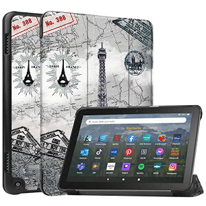 NEW Fire HD 8 / HD 8 Plus 2024/2022/2020 �P�[�X Fire HD 8/Fire HD 8 Plus 2024 ��12���� 8�C���` �J�o�[ �y�� ���^ �ϏՌ� ���h�~ PU ���U�[ �X�}�[�g�J�o�[ �n�[�h �w�� �O�܂� �X�^���h �I�[�g�X���[�v �E�F