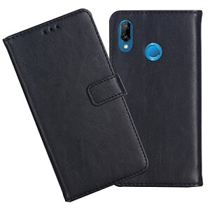 HUAWEI P20 Lite / HWV32 / HWU34 / Nova 3e P[X 蒠^ Jo[ CoCp20Cg 蒠^P[X J[h[ X^h@\t z^ PUU[ rWlX t@[EFCp20lite ubN 