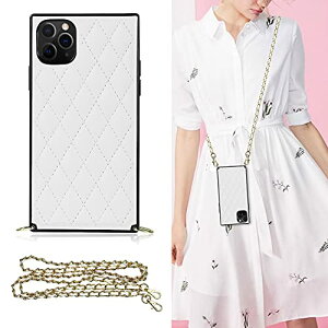 iPhone 11 Pro �P�[�X ���|�� �񂩂� �΂߂��� �V�����_�[ ���^ �J�o�[ Qi�}���[ PU���U�[ �����`�F�[�� �X�g���b�v �X�}�z�V�����_�[ �y�� �ϋv�� �֗� �����ی� �񂩂�-�z���C�g ��������