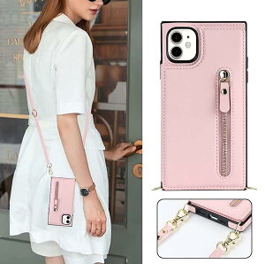 iPhone12 Pro / iPhone12 6.1 (2020) ケース 手帳型 肩掛け 首かけ 斜めがけ ショルダー カード収納 カバー RFID機能 PUレザー 手帳型ケース ストラップ スタンド スマホショルダー 軽量 耐久性 便利 落下