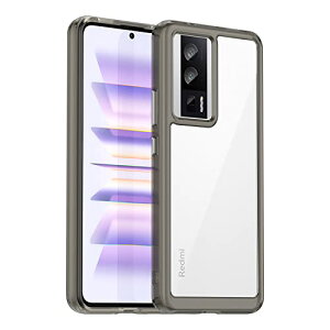 Poco F5 Pro 5G �P�[�X �y�� �����^ TPU+PC ���� �J�o�[ Xiaomi Poco F5 Pro 5G ��p �ϏՌ� �Ռ��z�� �w��h�~ �C�菝�h�~ �����Y�ی� ���E�ȒP (�O���[) ��������
