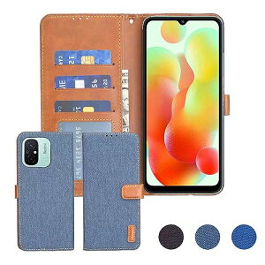 Xiaomi Redmi 12C mineo Xiaomi �P�[�X �蒠�^ �f�j�� �V���I�~ �~�[12c mi12c �J�o�[ �J�[�h���[ �T�C�h�}�O�l�b�g �X�^���h�@�\�t�� �X�}�z�P�[�X ���z�^ �ϏՌ� �ϖ��C �_�[�N�u���[ ��������