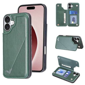 iPhone 16 PLUS �P�[�X �蒠�^ �w�� �J�[�h�P�[�X �������[�h�t �w�ʃJ�o�[ �A�C�t�H��16�v���X (6.7�C���`) �X�}�z�P�[�X �T�C�h�}�O�l�b�g �J�[�h���[ ���u���@�\ PU���U�[ ���z�^ �g�уJ�o�[IPHON