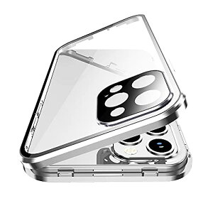 iPhone14 Pro Max P[X OʃJo[ bNt Jی KXtBt }Olbg ACtH14 Pro Max ʃP[X 360 KXP[X A~ op[  NA  