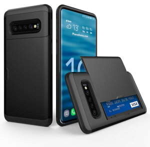 Galaxy S10 P[X J[h[ ϏՌ\ Sʕی C菝h~ PC wʎ[ S10 Jo[ P[X (Galaxy S10 ubN) 