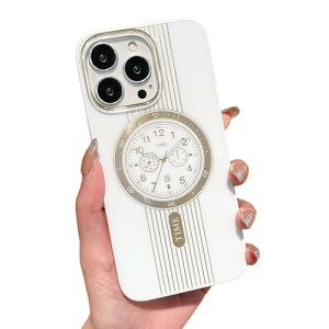 iPhone 13 iPhone14 ケース Magsafeオシャレ 時計柄 TPU+PC シンプル マグネット搭載 ワイヤレス充電耐衝撃 黄ばみなし 軽量 薄型ストラップホール付き アイフォン 13 14 カバー (iPhone13 / iPhone14 ホワイ