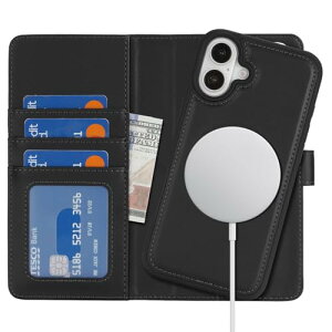 iPhone 16 P[X 蒠^ MagSafe ACtH16 }OZ[t  2in1 ϏՌ J[h[ CX[dtFCNU[ (6.1C`Ή) -ubN 