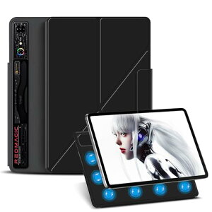 REDMAGIC Nova / Gaming Pad Pro ケース 全面保護 三つ折り スタンド多視角調整 PUレザー外装 裏地マイクロファイバー 軽量 薄型 耐衝撃 擦り傷防止 耐汚れ 磁気吸着 持ち運びに便利 Rredmagic nova tablet 10